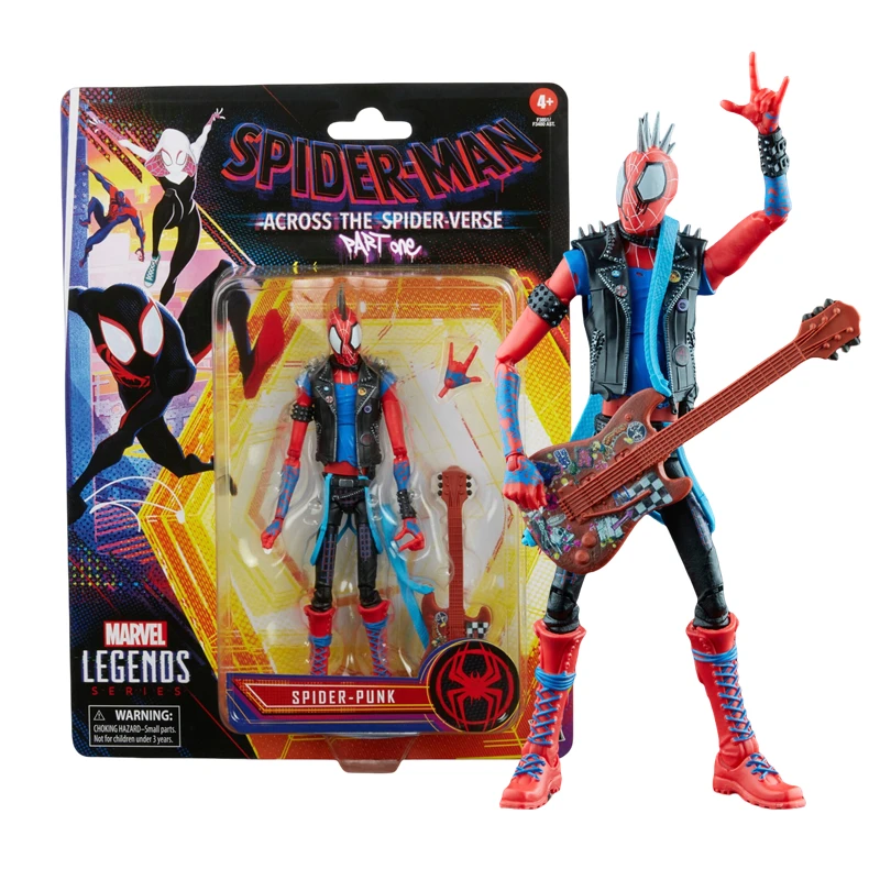 kf S4bbca92b77aa4113927d3ef29bf7f892H Hasbro SPIDER PUNK Spider Man Across the Spider Verse Action Figure Hobie Brown Toys Statue Model - Amazing Yamaguchi