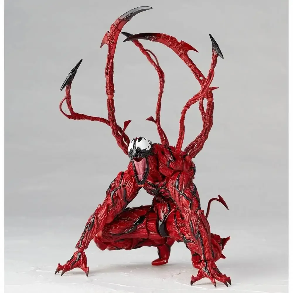 kf S58549da3e86e4a7998250286e25bcc1aD AMAZING YAMAGUCHI Carnage Venom KAIYODO Spider Man Legends Action Figure Joint Movable Change Face Statue Model - Amazing Yamaguchi
