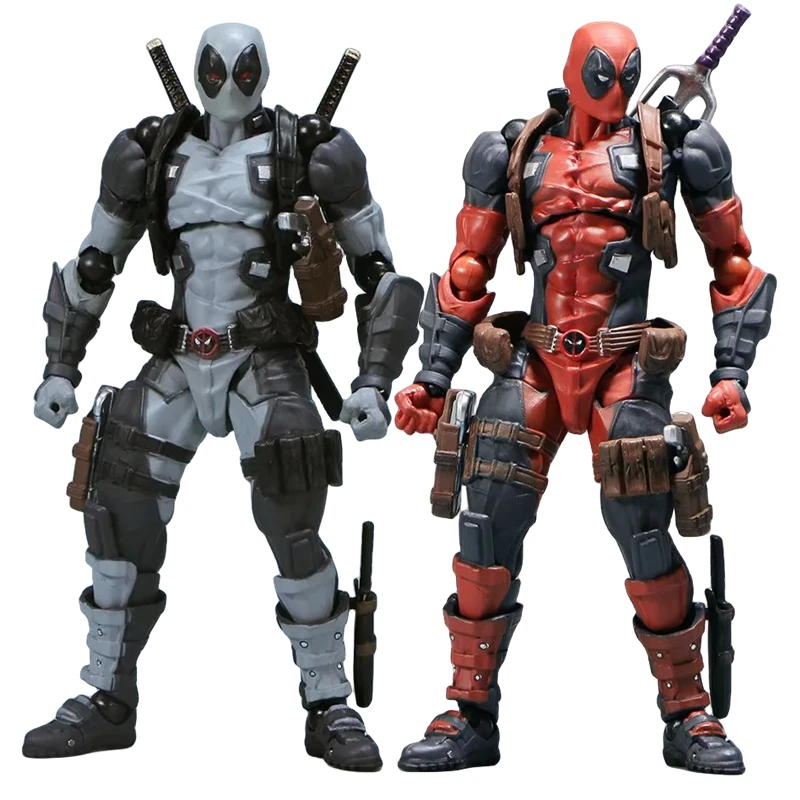 kf S91947a95fc1d4c0cb9b385554f114d3dC AMAZING YAMAGUCHI Deadpool 2 0 Grey Action Figure Mutants Joint Movable KAIYODO Wade SHF Model Movie - Amazing Yamaguchi