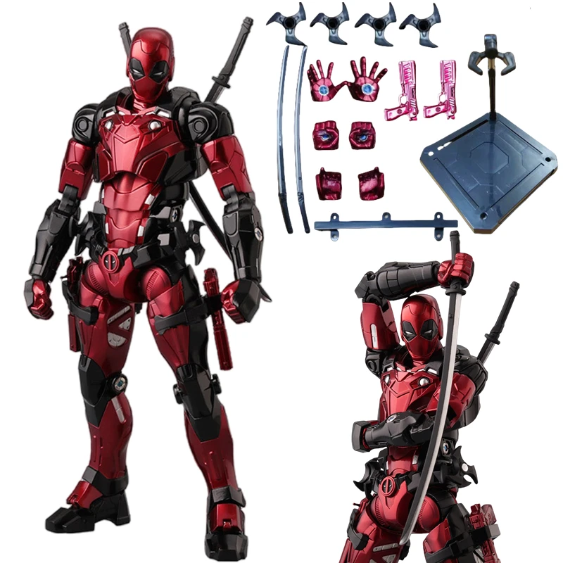 kf Sf6cae872f0f44da79a2460ae6ba13d73Y Deadpool Fighting Armor Deadpool Wolverine Action Figure Joint Movable New Mutants Wilson Comics Wade Model Movie - Amazing Yamaguchi