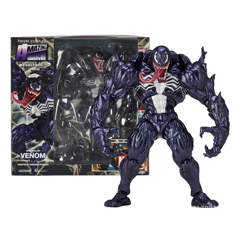 kf S4437877b45ce4d36bf2ddee8e65c19e9m Venom AMAZING YAMAGUCHI legends Action Figure Joint Movable Change Face Statue Model Collectible kids for Toy - Amazing Yamaguchi