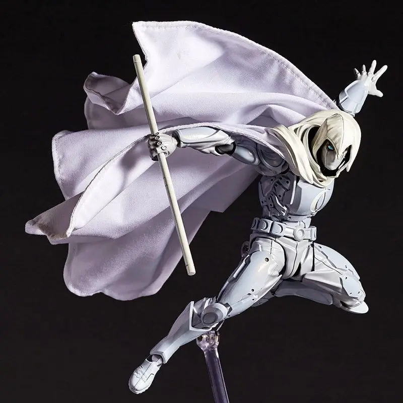 kf Scbb187aace0743e98de52cc6ab80df12c 16cm Moon Knight Figure Revoltech AMAZING YAMAGUCHI Marc Spector Action Figurine Collection Ornament Model Toys Birthday - Amazing Yamaguchi