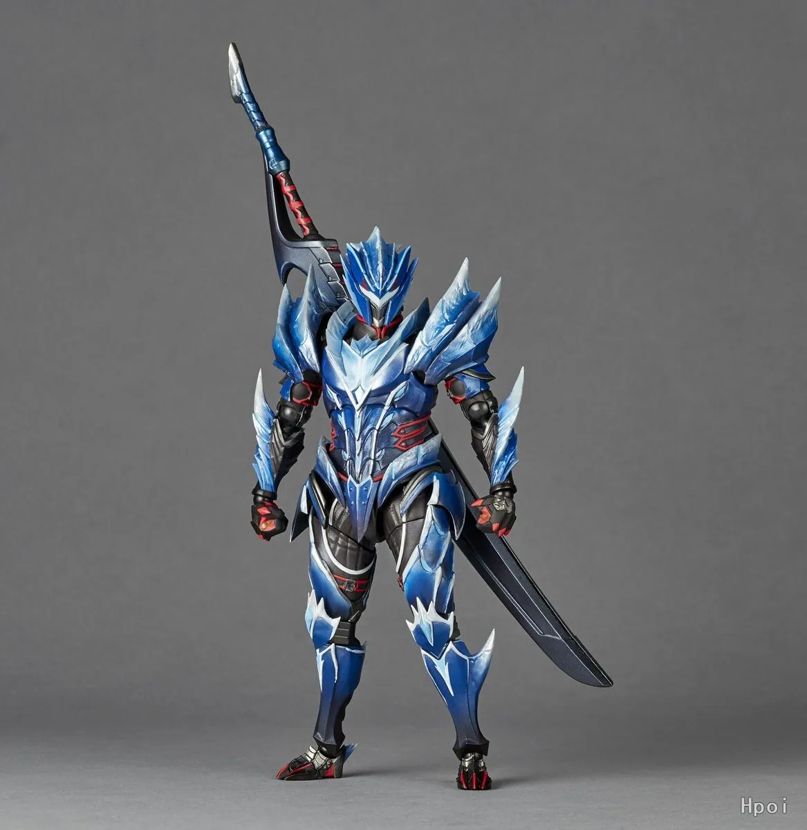 kf Se584524aafa74b869c9233a3b9cb135ea Original KAIYODO Revoltech AMAZING YAMAGUCHI MONSTER HUNTER RISE SUNBREAK Male Swordsman Hunter Ice Wolf Dragon Set - Amazing Yamaguchi